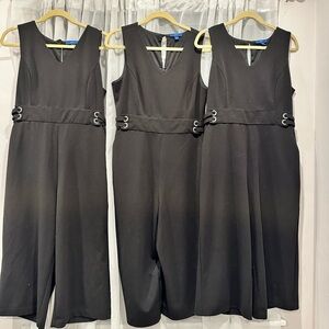 Apt 9 black cropped jumpsuit